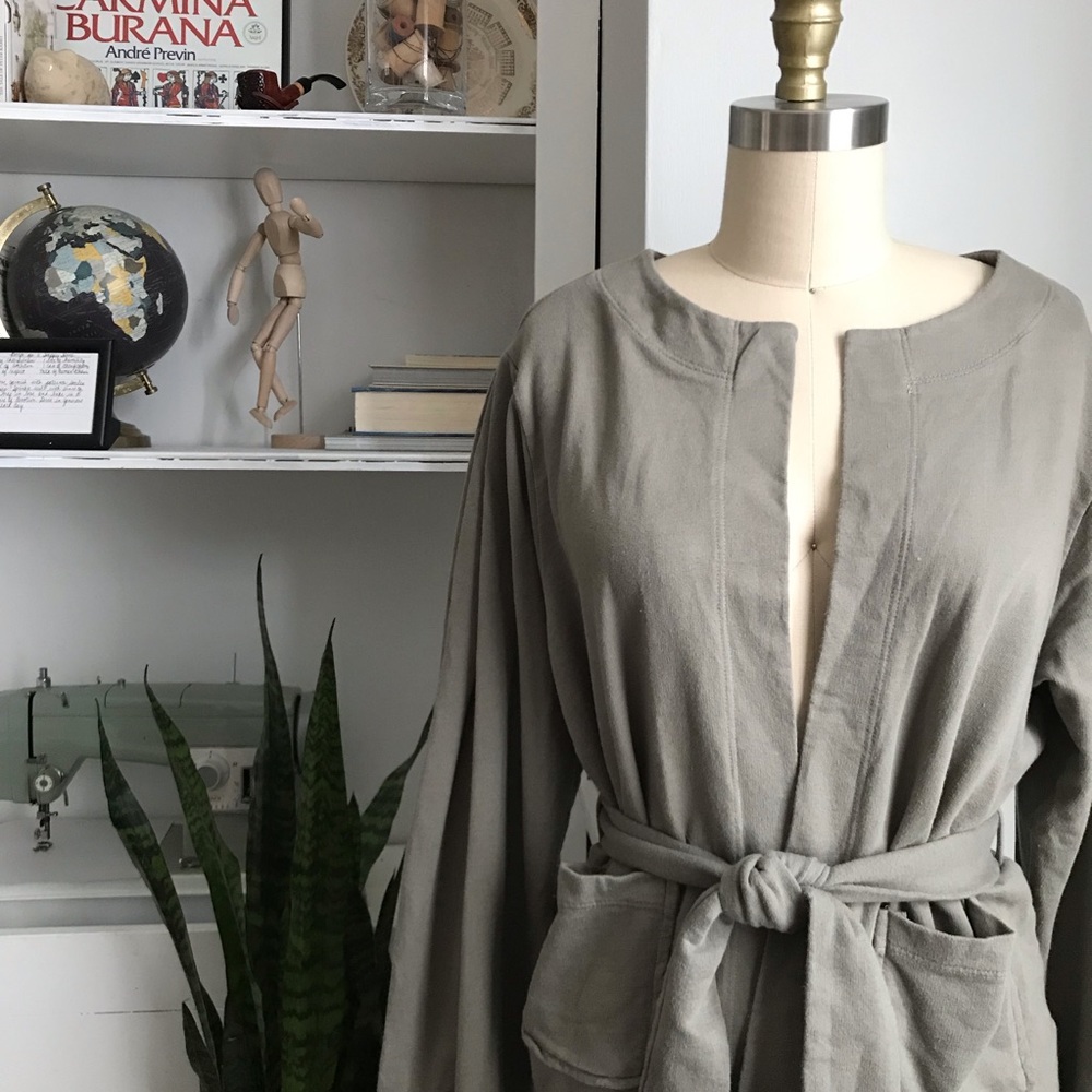 t.la • Pleated Sleeve Belted Jacket